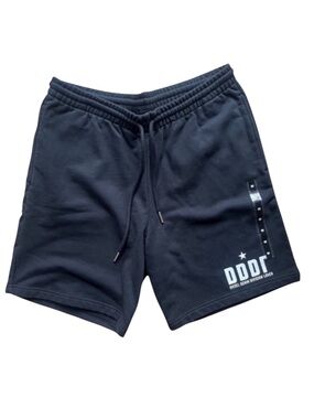 DIESEL Logo Sweat Shorts Men’s Black Drawstring Streetwear Lounge Size M NWT